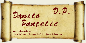 Danilo Pantelić vizit kartica